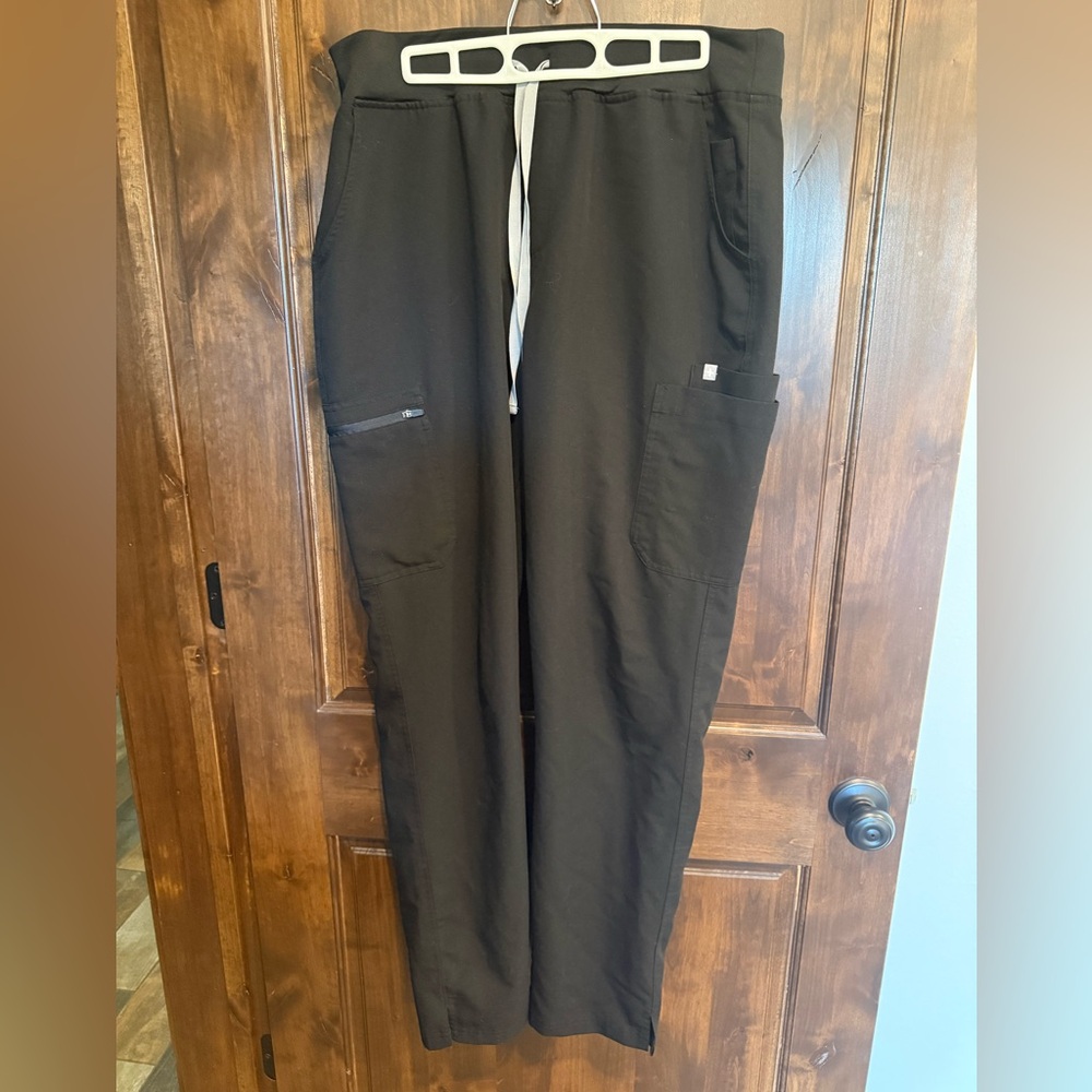 Figs Black Cargo Pants TALL
